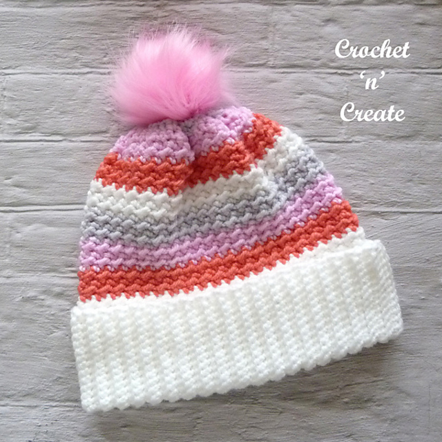 Ravelry Crunch Beanie pattern by Crochet 'n' Create