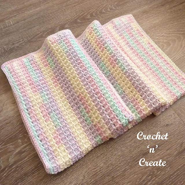 Raised Brick Baby Blanket