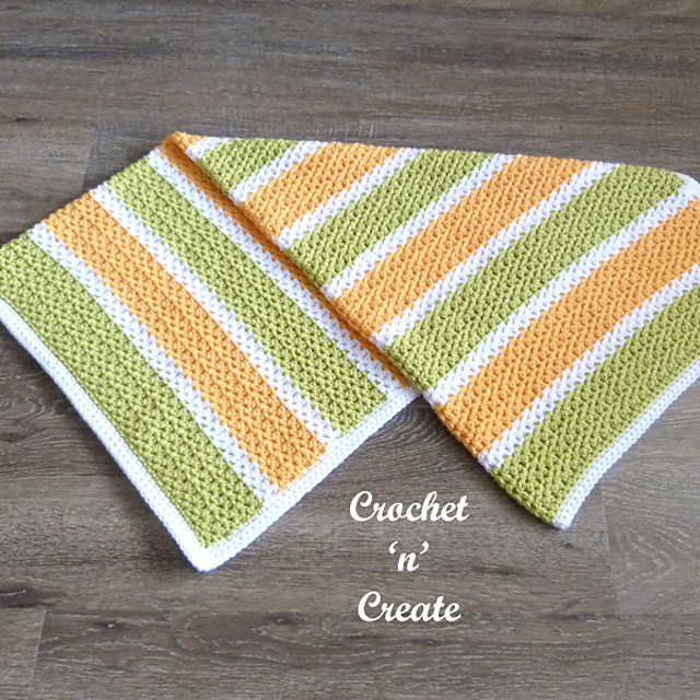 Small V Stitch Baby Blanket