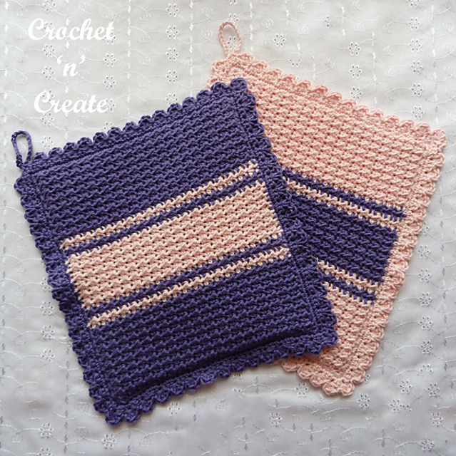 Moss Stitch Potholder