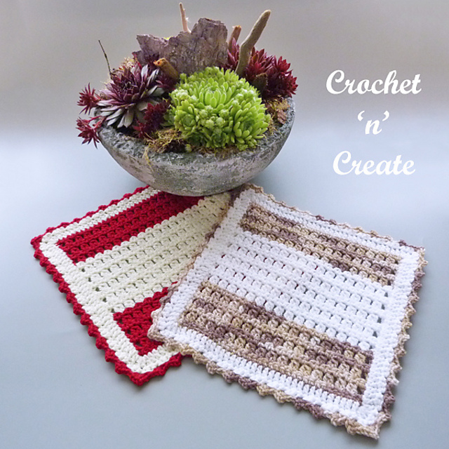 Picot Peaks Plant Pot Mat