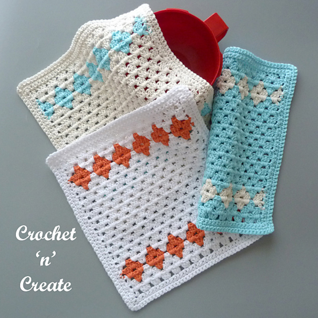 Granny Diamond Dishcloth