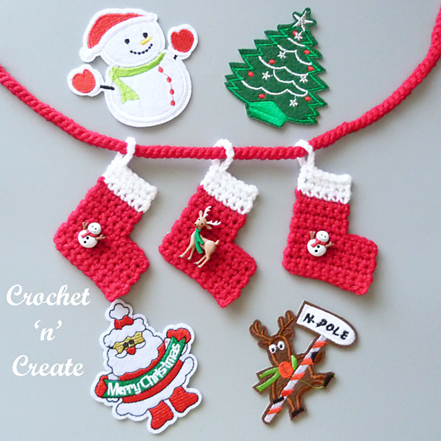 Santa Boot Bunting
