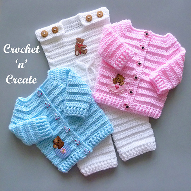 Ravelry Baby Dungaree Set pattern by Crochet 'n' Create
