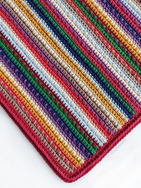 Spike Stitch Baby Blanket
