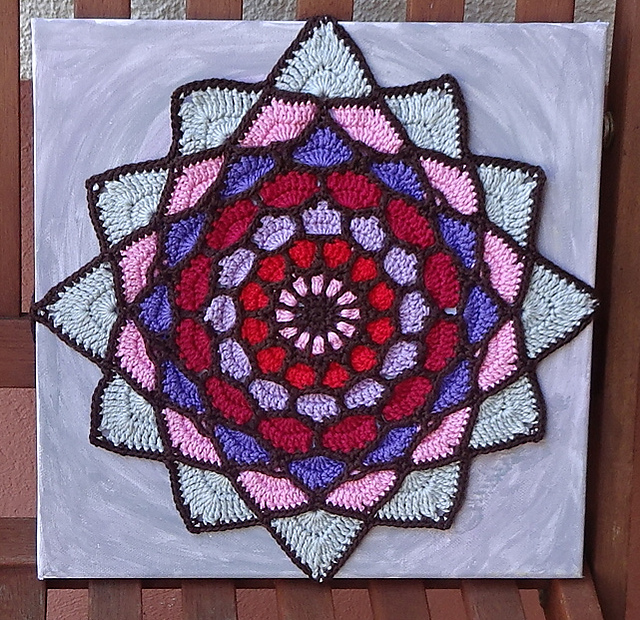 Mandala "Violet Water Lilly"