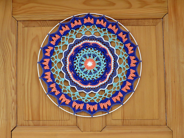 Mandala Blaue Lagune