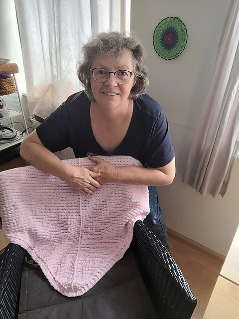 gestrickte Baby Kuschel Decke