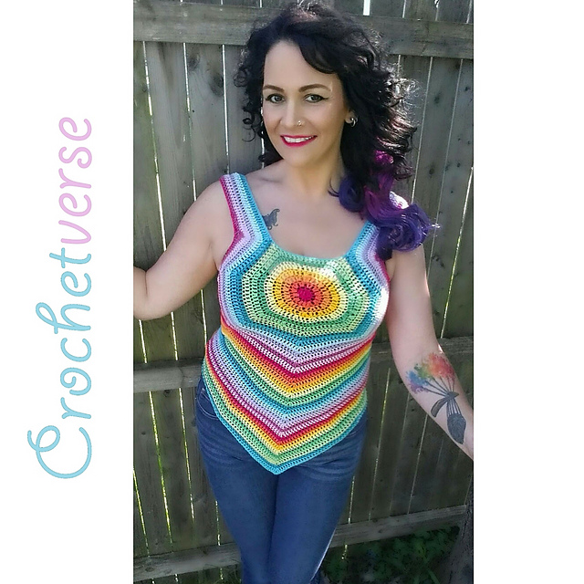 Rainbow Chakra Festival Tank Top