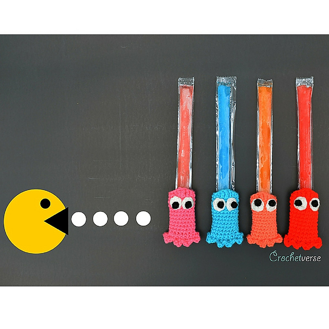 Pacman Popsicle Cozy & Freezie Holder