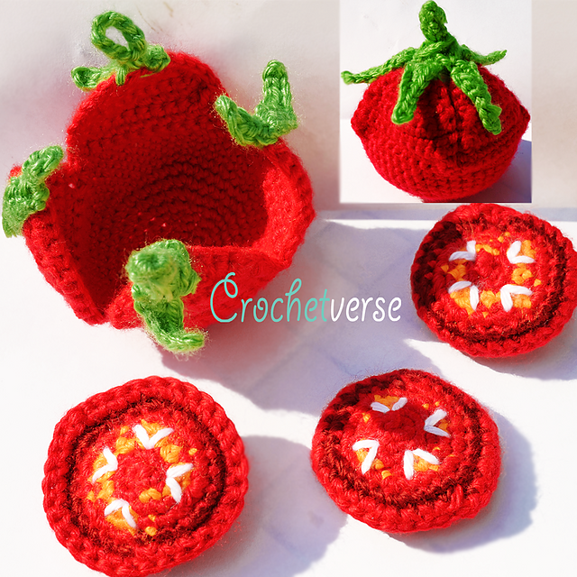 Tomato Play Food Amigurumi