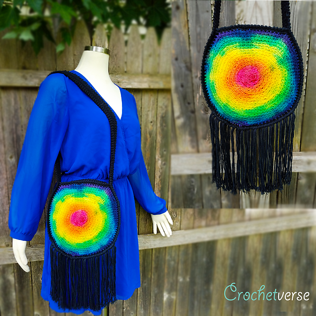 Boho Circle Tie Dye Purse