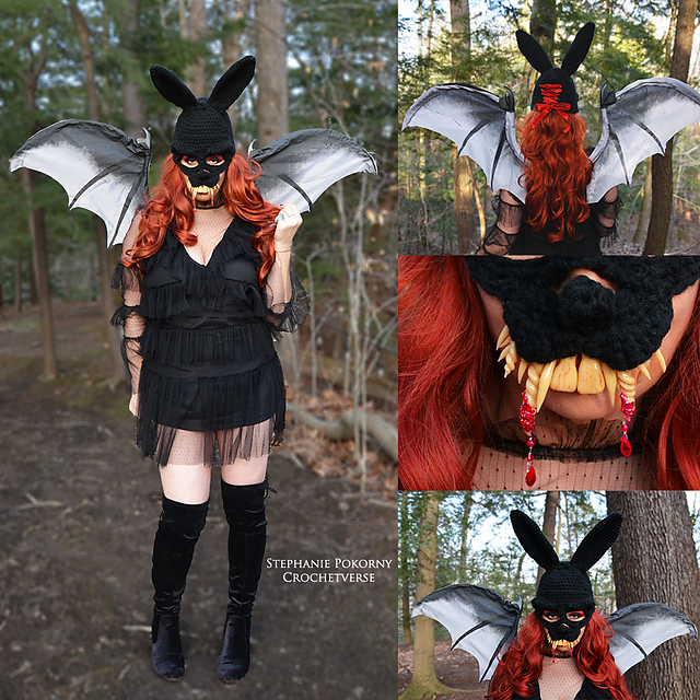 Vampire Bunny Rabbit Mask