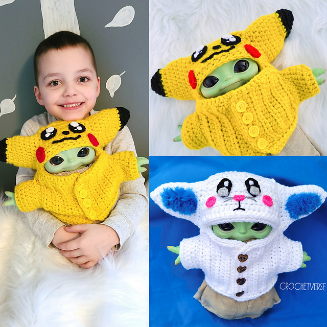 Sweater Coat for Baby Yoda
