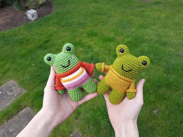 Frog in Jumper Amigurumi