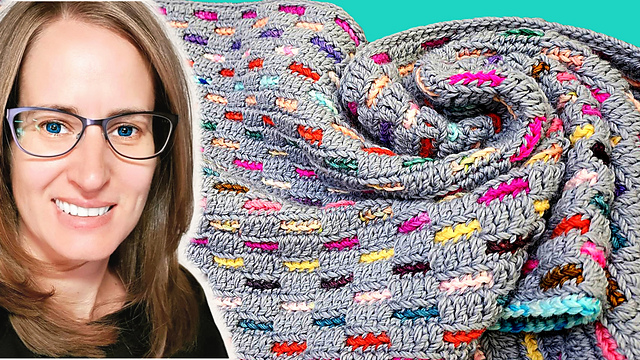 Easy Mosaic Scarf and blanket
