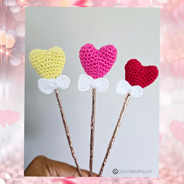 Ravelry: Heart Stick pattern by Sumi Jaiswal