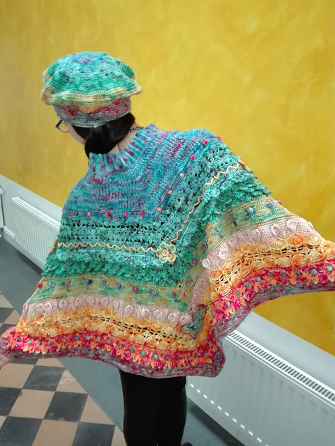 Rainbow Chakra Poncho