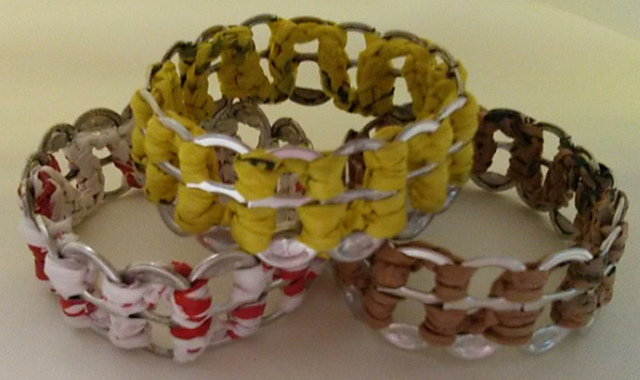 Party Favor Plarn Pop Tab Bracelet