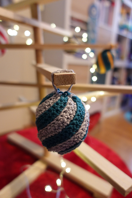 Boules de Noël spirale