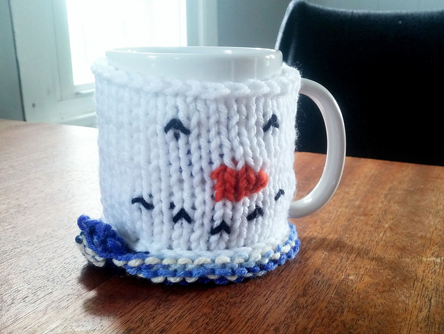 Snowman Coffee Cup Cozie