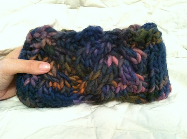 Cable-Knit Clutch Purse