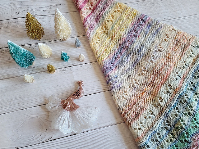 Sugar Plum Fairy Advent Shawl
