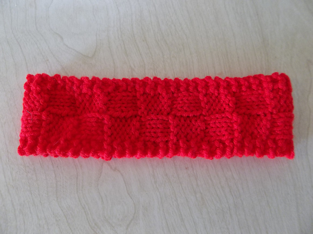 A Simple Basketweave Head Band