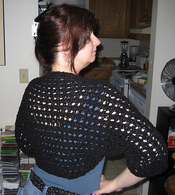 Lacy Shrug in Bamboo