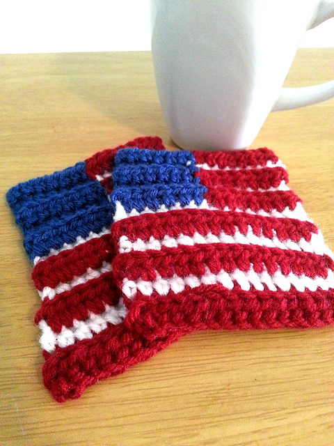 Patriotic Flag Coasters