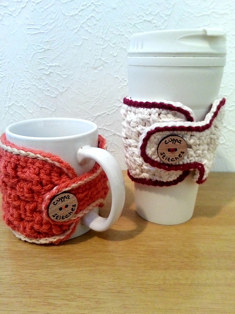 Basketweave Cup Cozy & Mug Wrap