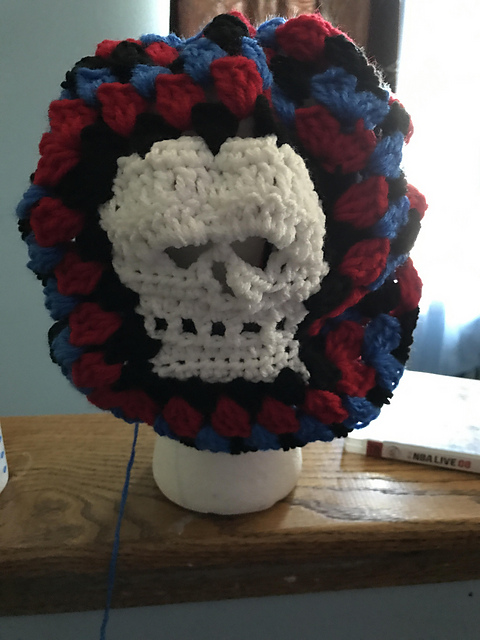 3D Skull Slouchy Hat