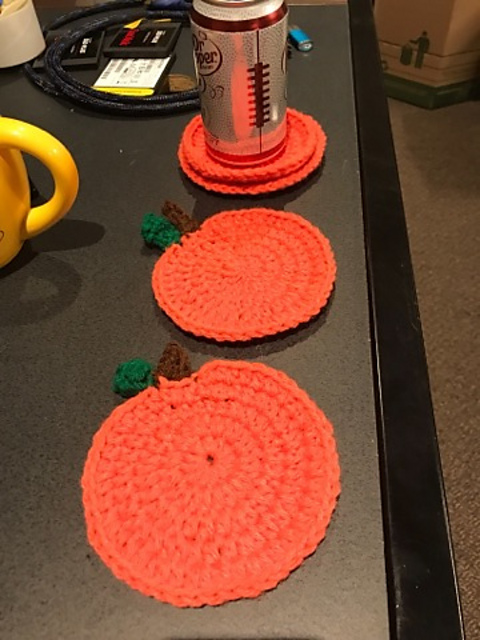 Pumpkin Drink Coasters