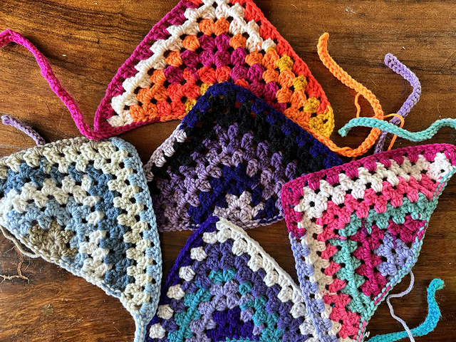 Granny Triangle Dog Bandanna