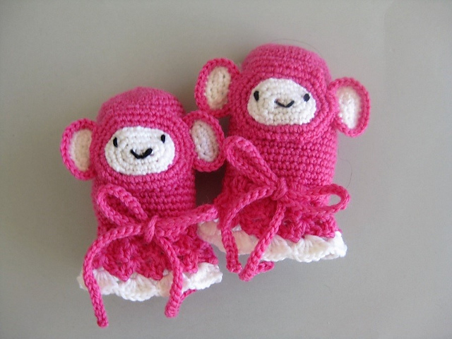 Cute Baby Monkey Mittens