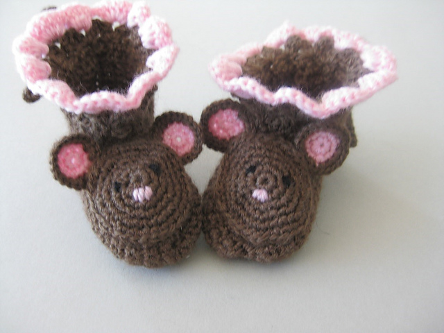 Cute Baby Mouse Booties