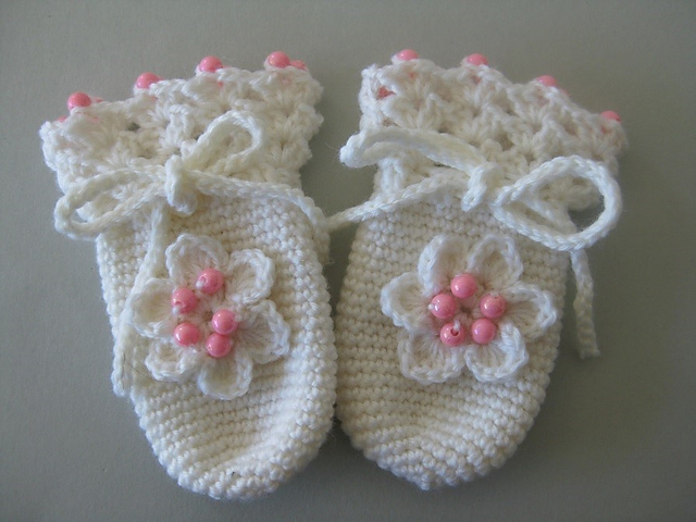 Baby Cristening Mittens