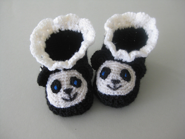 Cute Baby Panda Booties