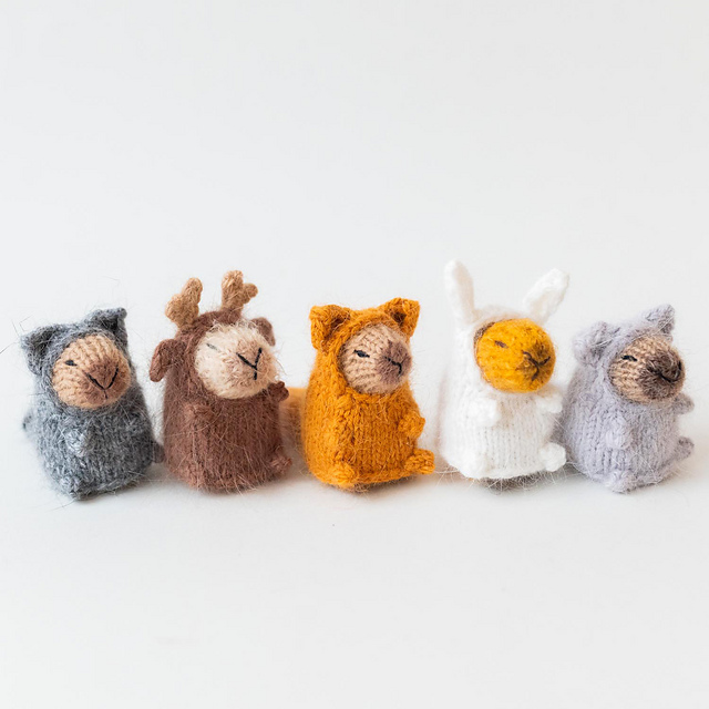 Capybara Forest Animals Set