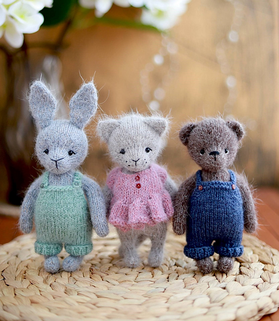 Cat, Bunny and Bear
