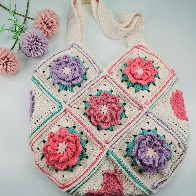 Hearts In Bloom Bag
