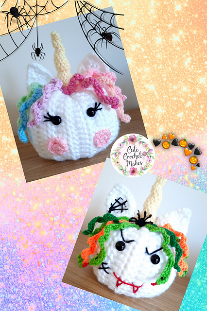 Two Faced Unicorn Pumpkin