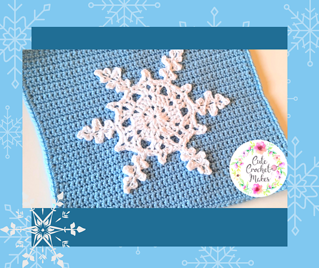 White Snowflake Square
