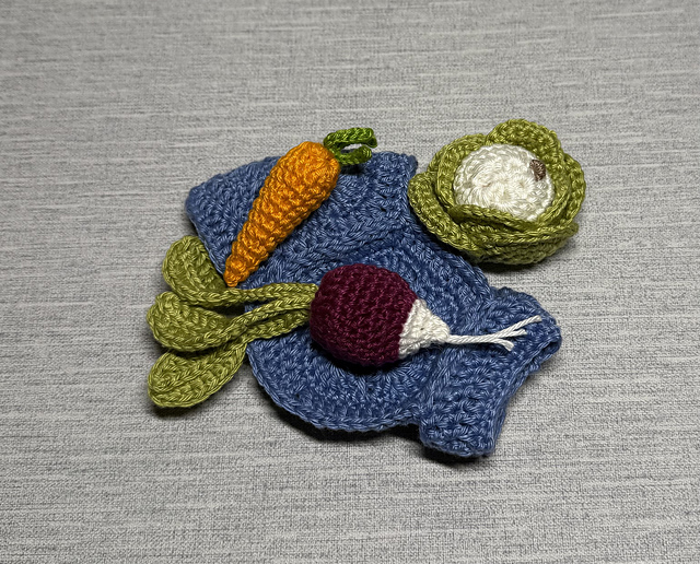 Blue Rabbit Coat and Veg
