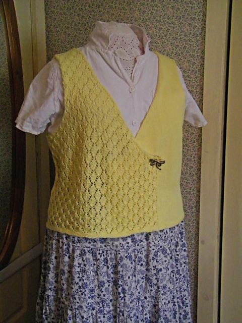 Lace Crossover Vest
