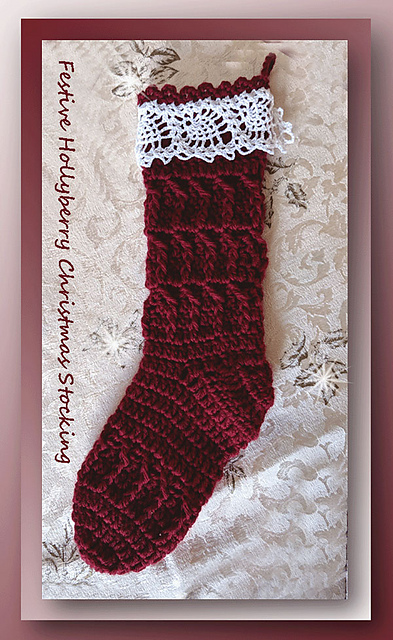 Hollyberry Christmas Stocking