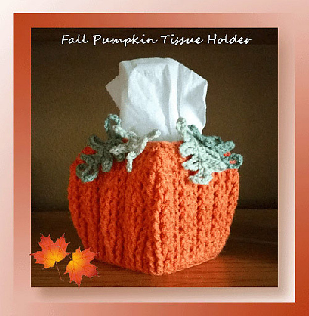 Fall Pumpkin Tissue Holder