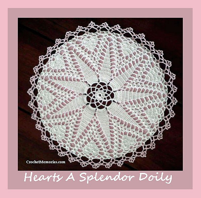 Hearts A Splendor Doily