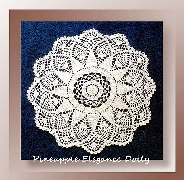 Pineapple Elegance Doily