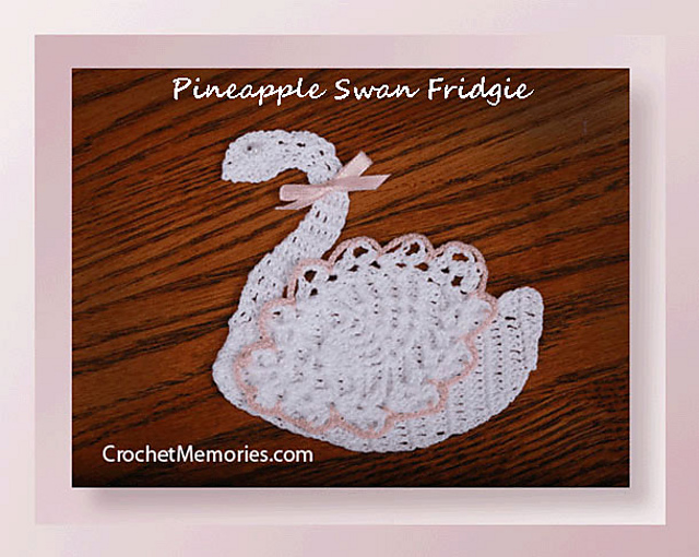 Pineapple Swan Fridgie